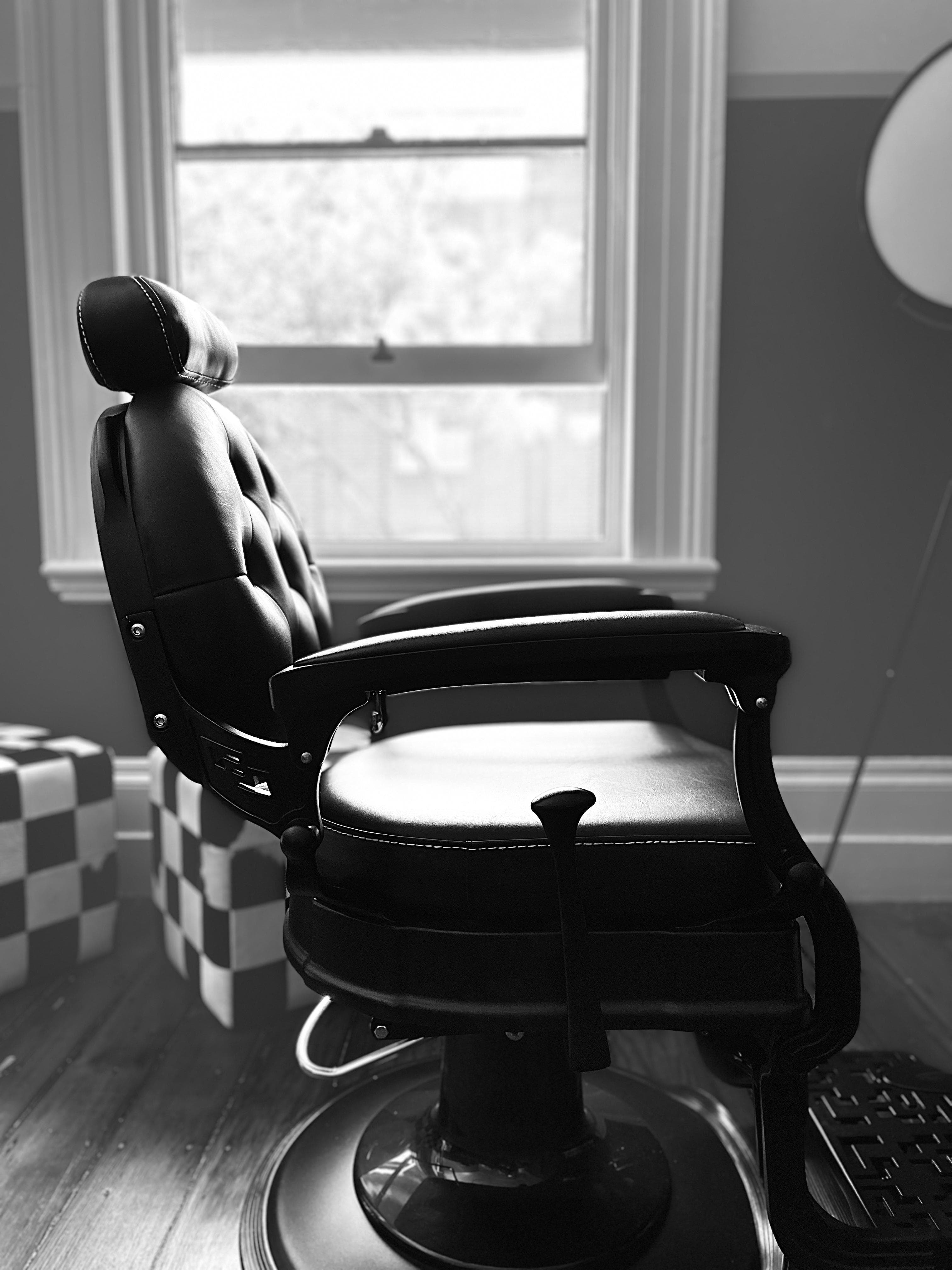 Wedding party celebrating at The Groom's Lounge, UPTOWN Barbers