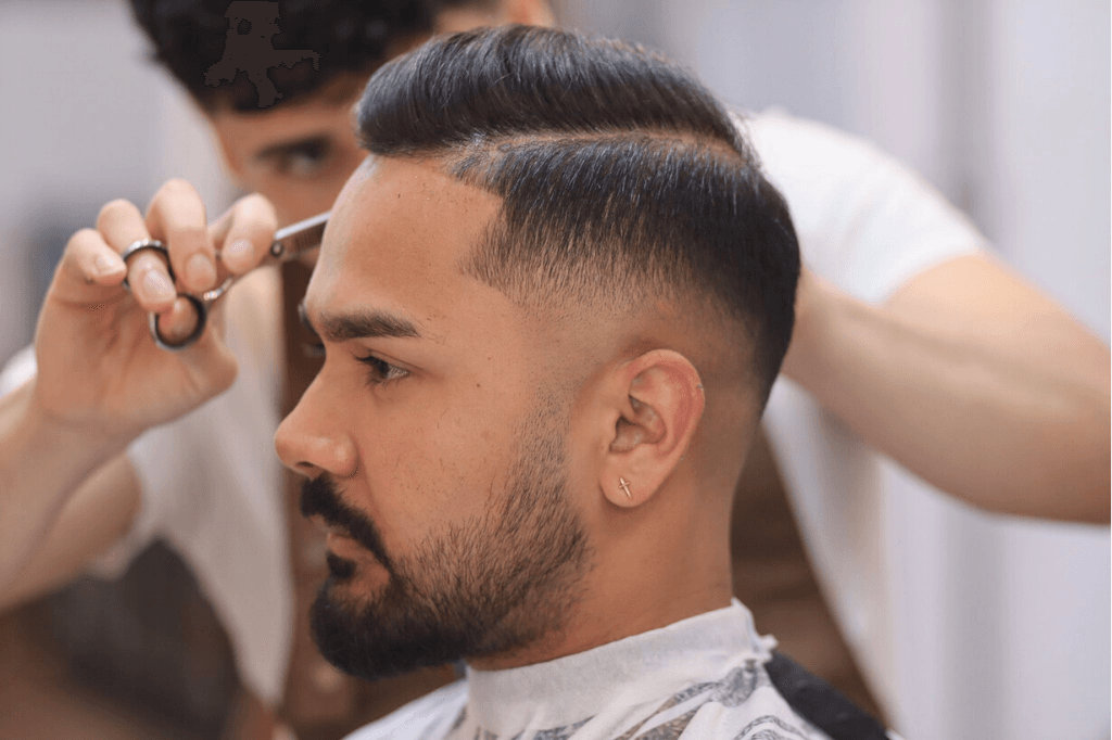 Inside UPTOWN Barbers Dymocks Building, Sydney CBD barbershop near Town Hall